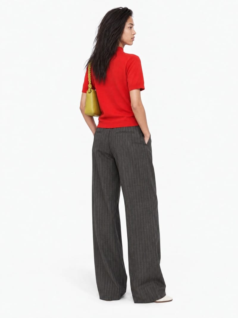Jil Sander: Wool boat neck cropped t-shirt