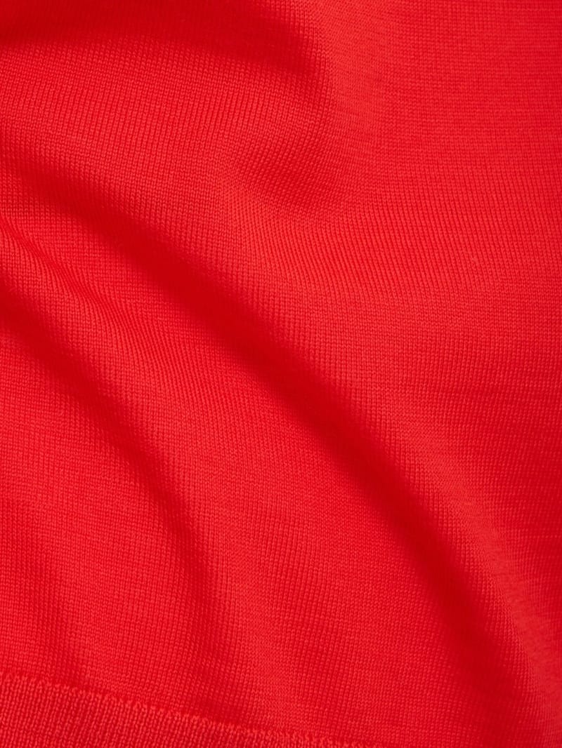 Jil Sander: Wool boat neck cropped t-shirt