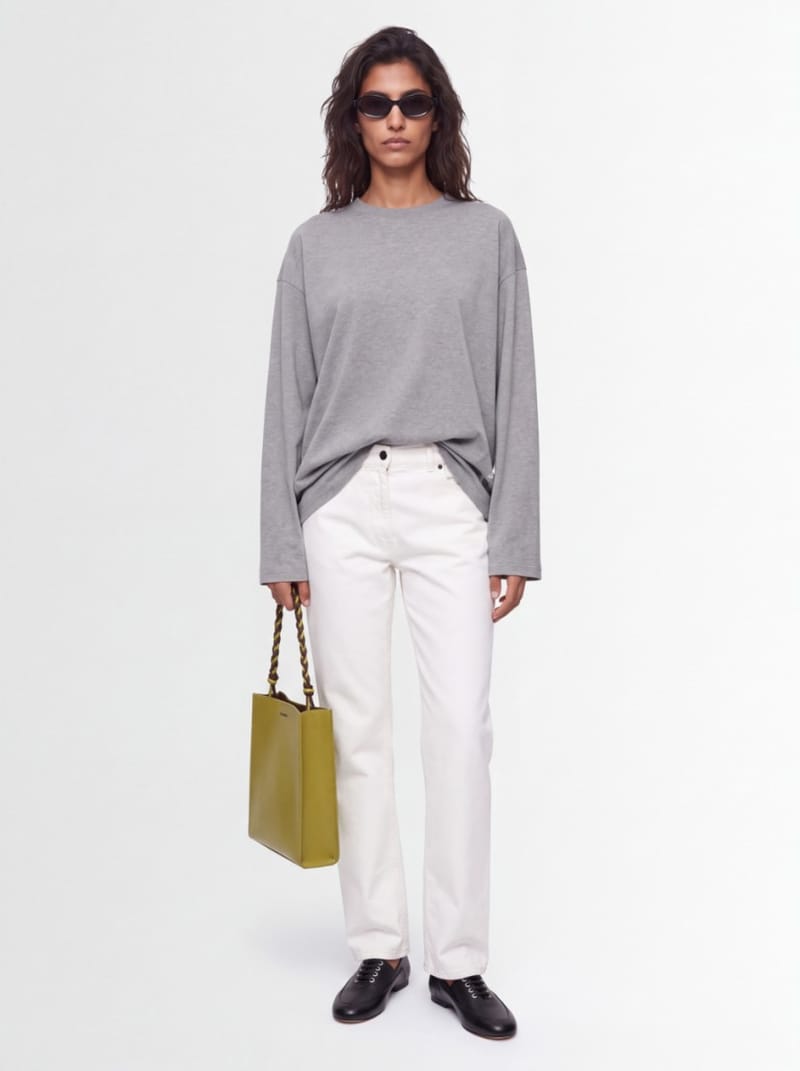 Jil Sander - Rundhals-T-Shirt aus Baumwolljersey