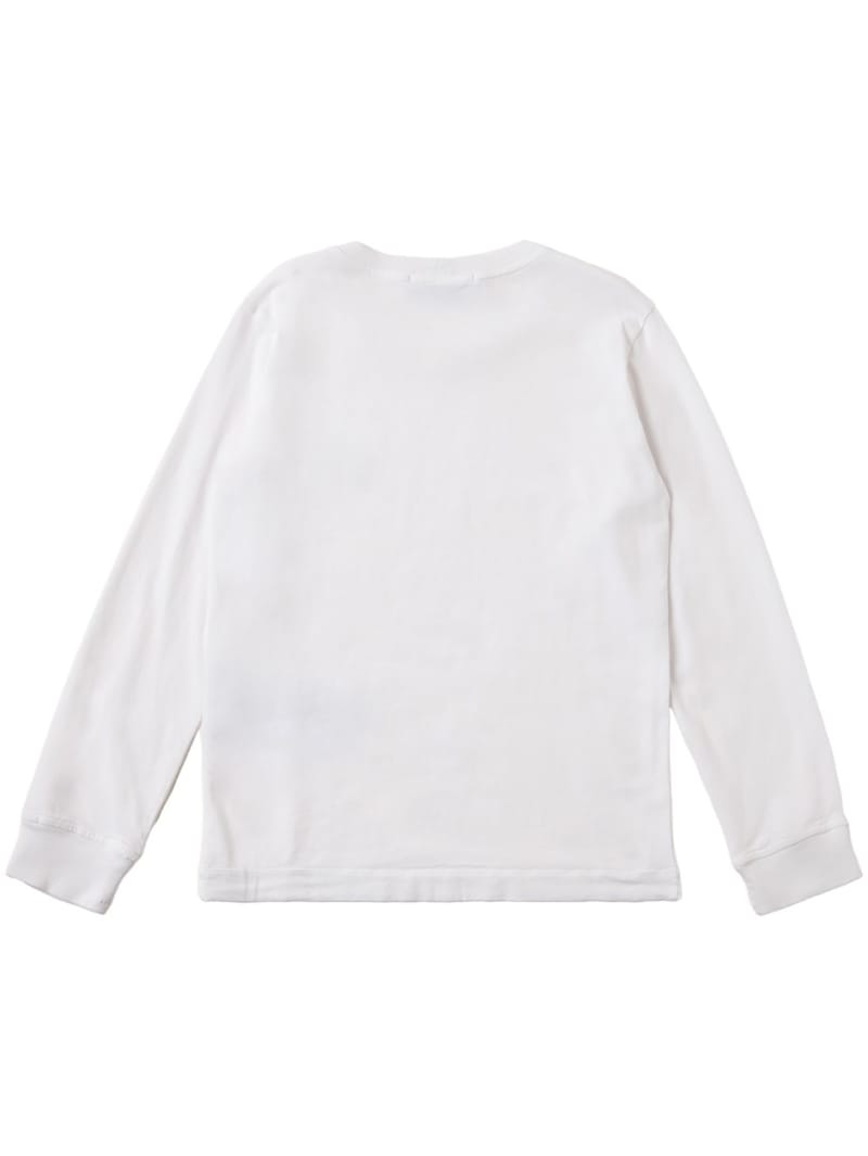 Stone Island Junior: T-shirt en coton à manches longues