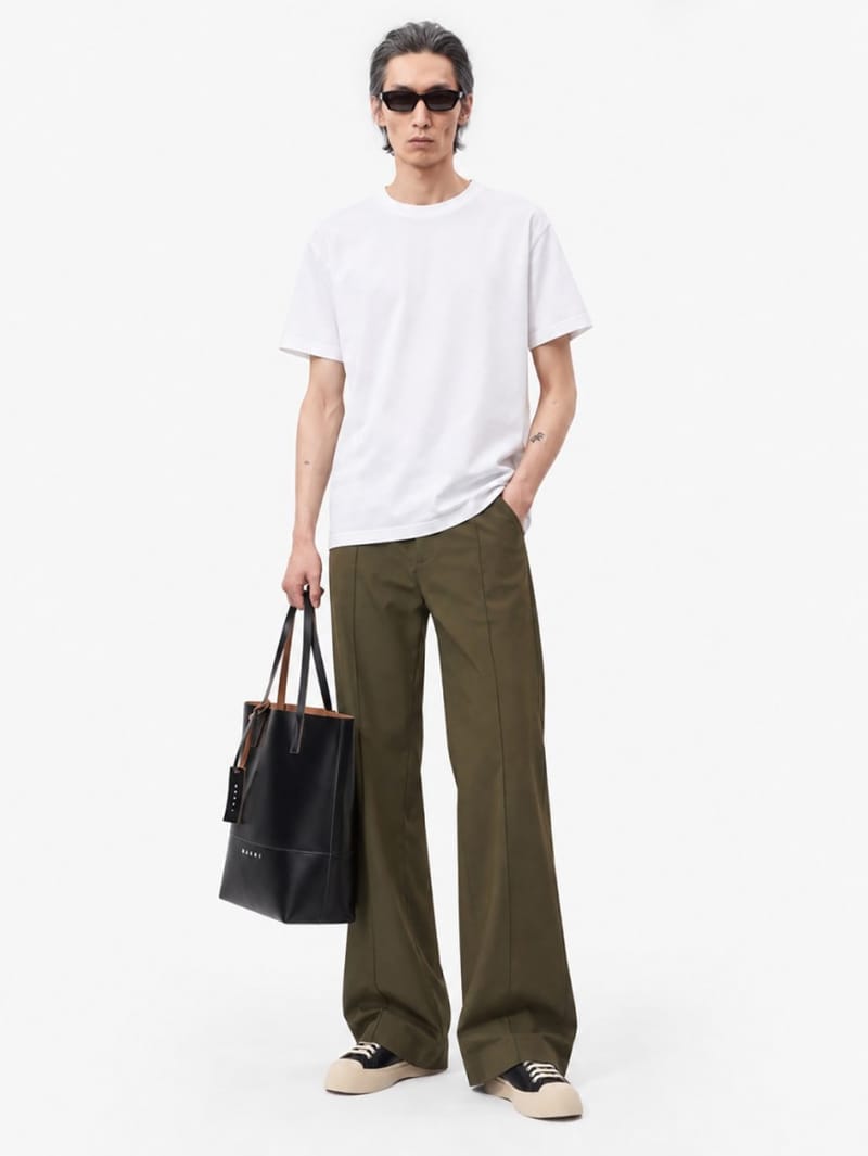 Marni: Logo cotton jersey T-shirt