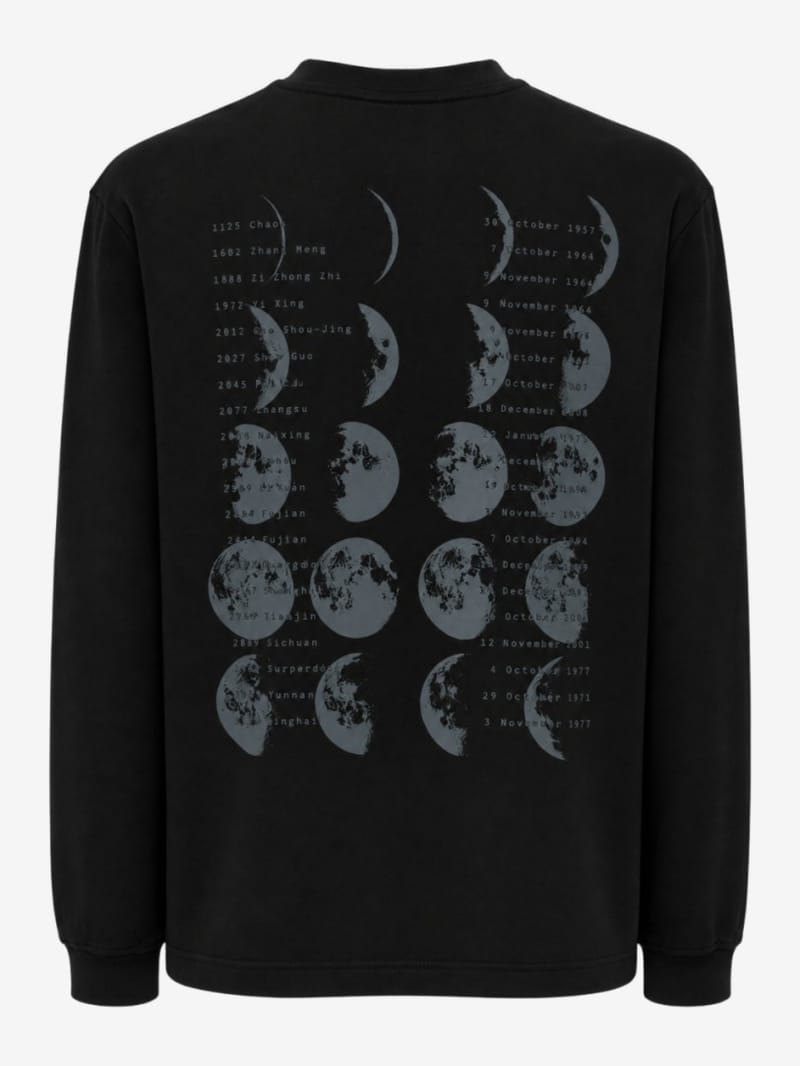 PURPLE MOUNTAIN OBSERVATORY - T-shirt manches longues Moons en coton