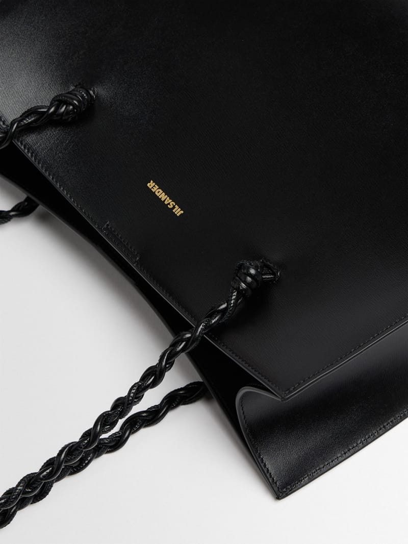 Jil Sander: Kalbleder Tangle Sack Umhängetasche