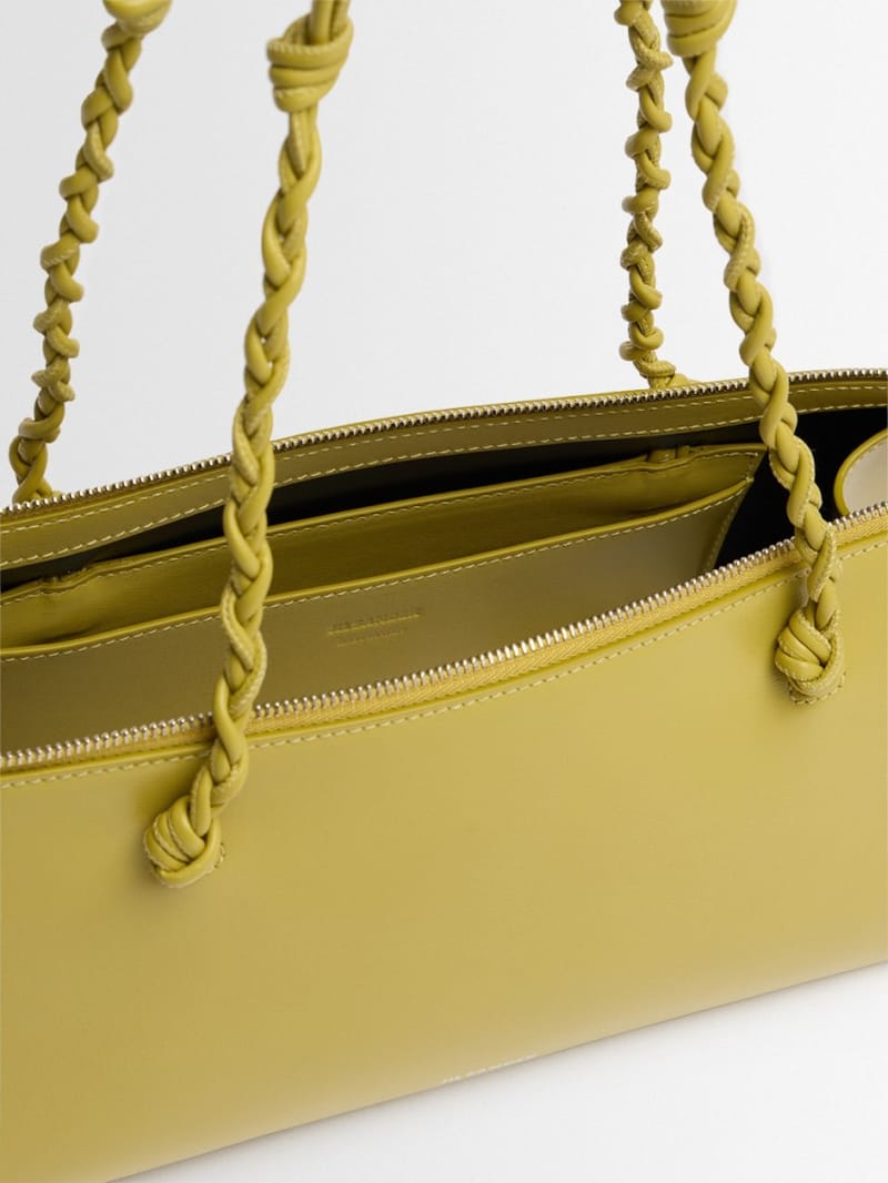 Jil Sander: Kalbsleder Tangle Tent Sacktasche
