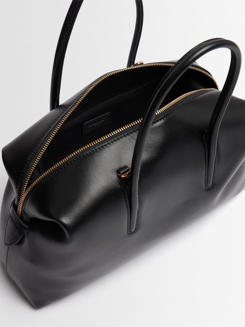 DeMellier: The Midi Stockholm grain leather top-handle bag