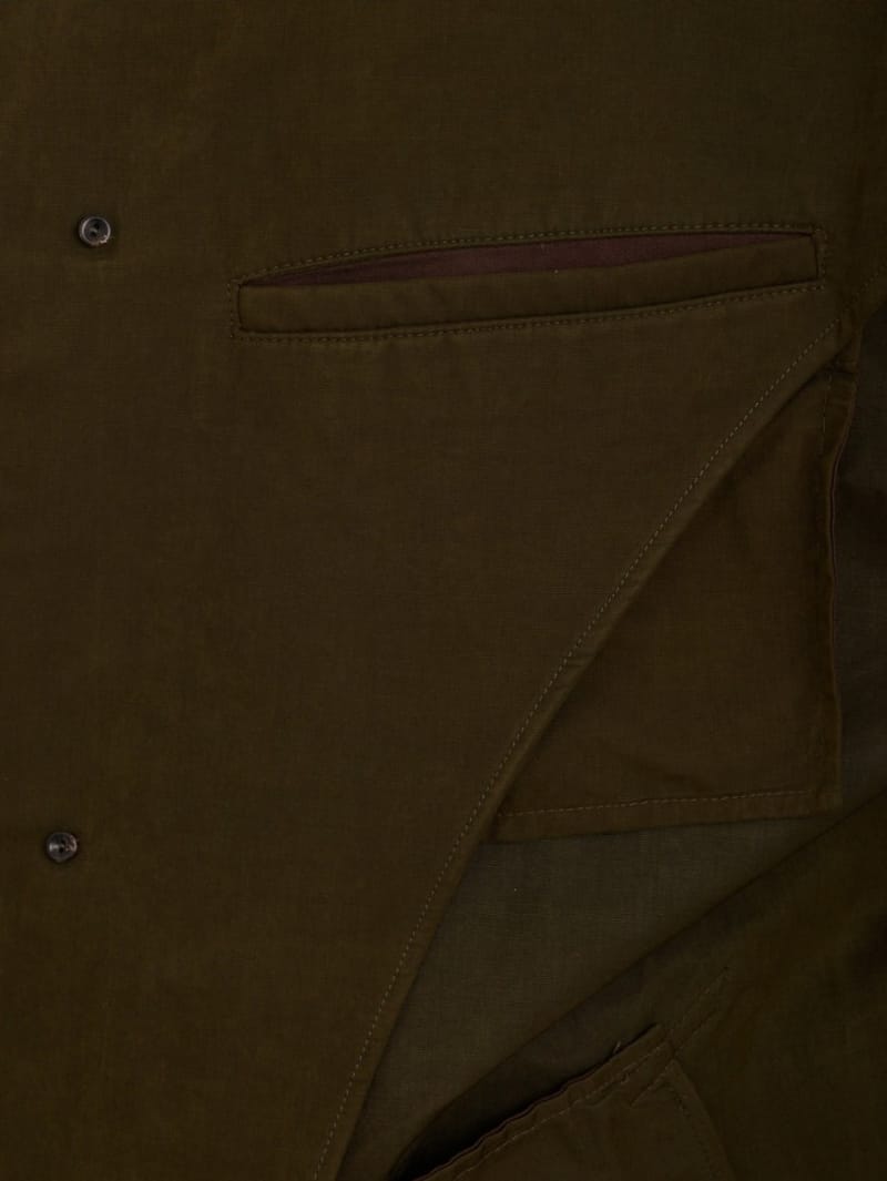 Bluemarble: Cotton blend funnel neck trench coat