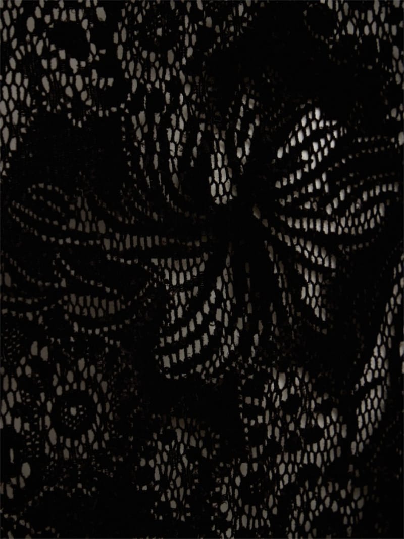 MSGM: Velvet flock lace mini dress