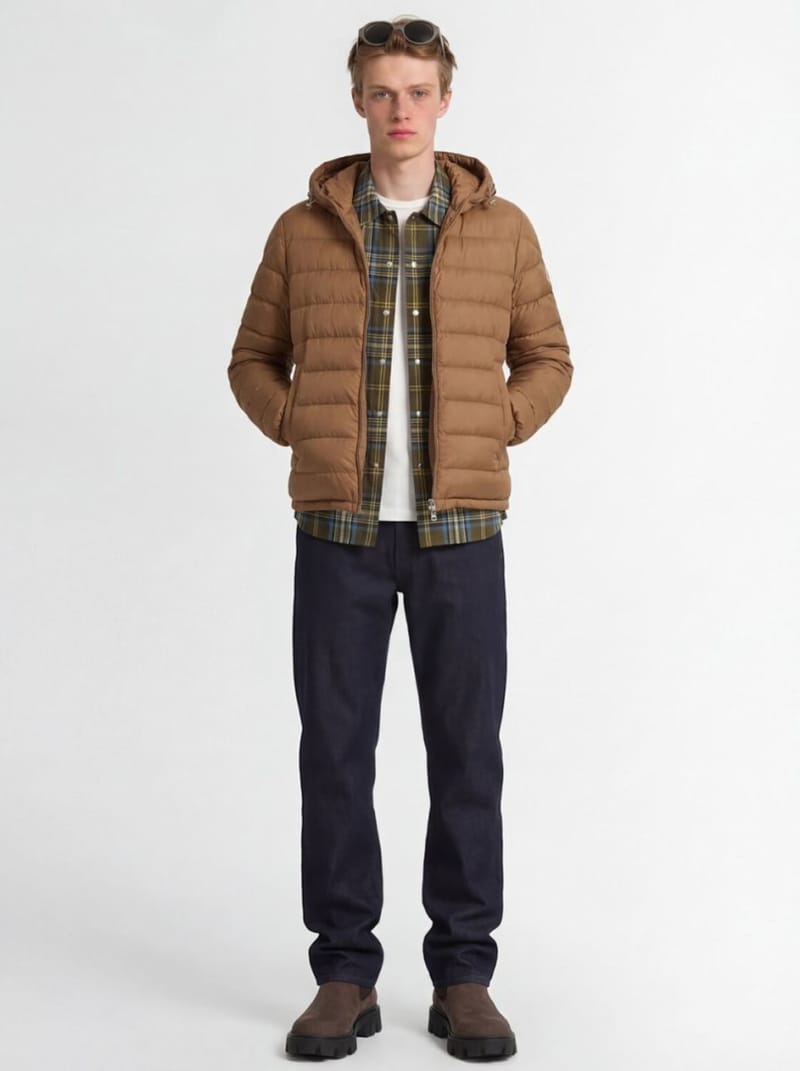 Moncler - 短款连帽羽绒外套