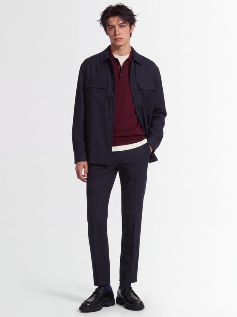 CRUNA - Virgin Wool Overshirt