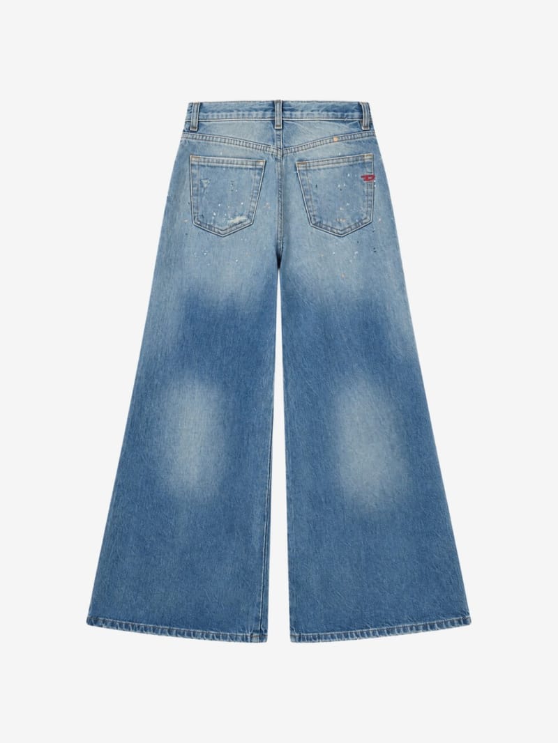 Diesel Kids - Washed denim straight jeans