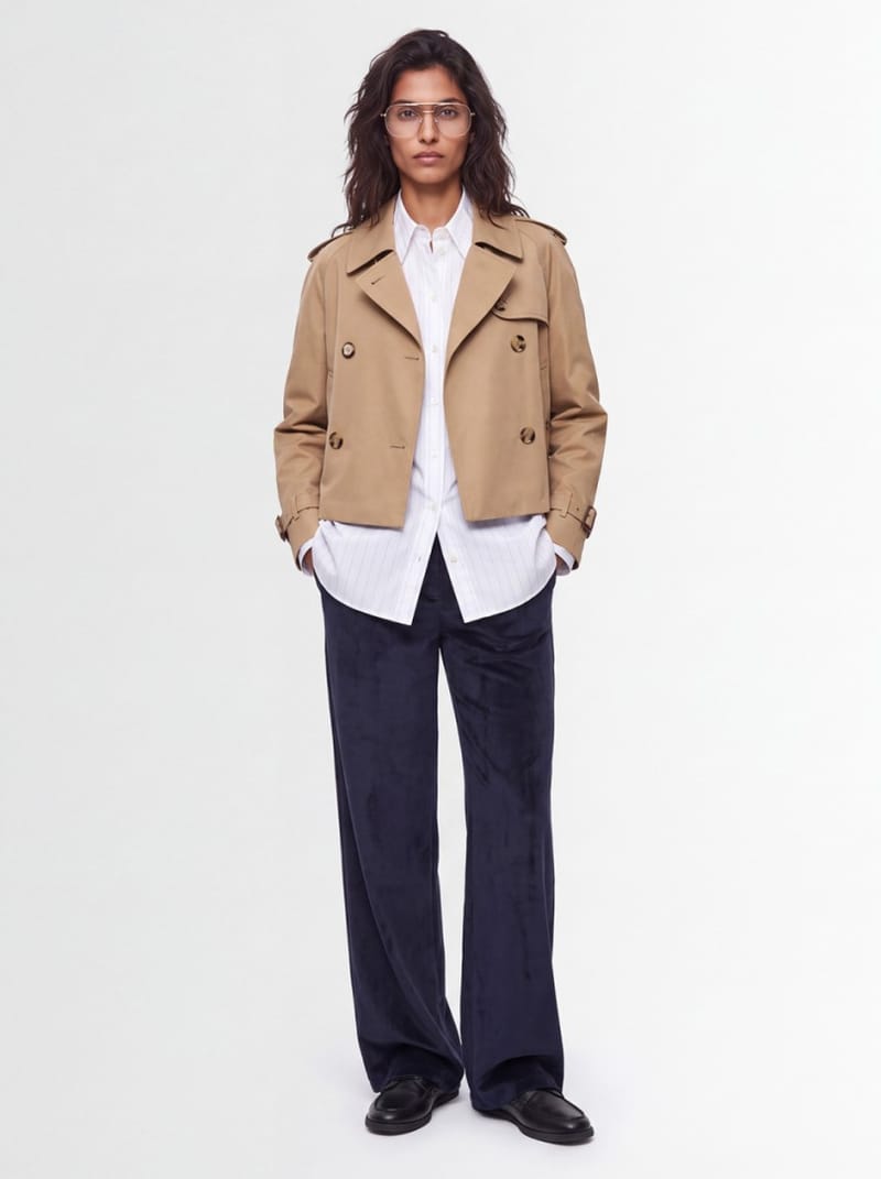 CRUNA: Wide leg mid rise pants