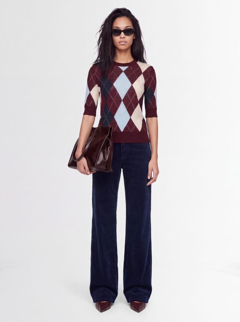 CRUNA: Wide leg mid rise pants