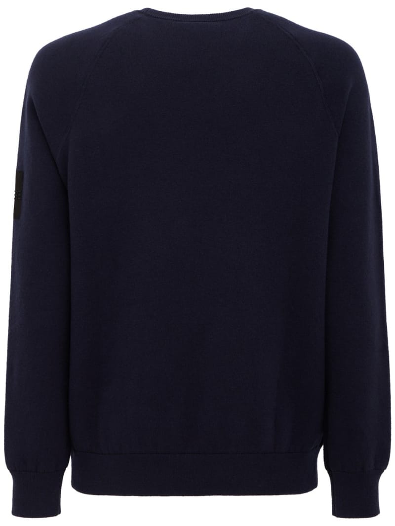 OUTHERE: Woodveil cotton blend crewneck sweater