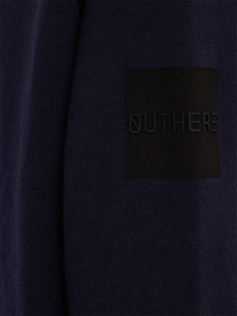 OUTHERE: Woodveil cotton blend crewneck sweater