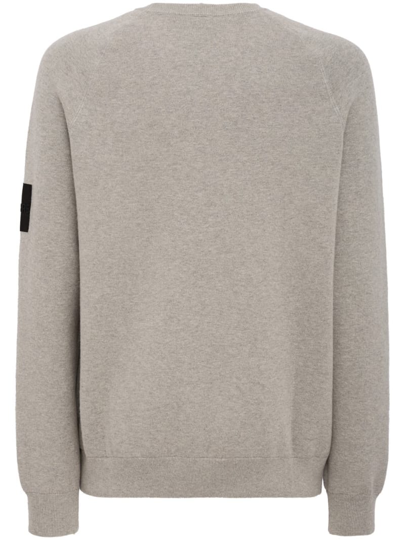 OUTHERE: Woodveil cotton blend crewneck sweater