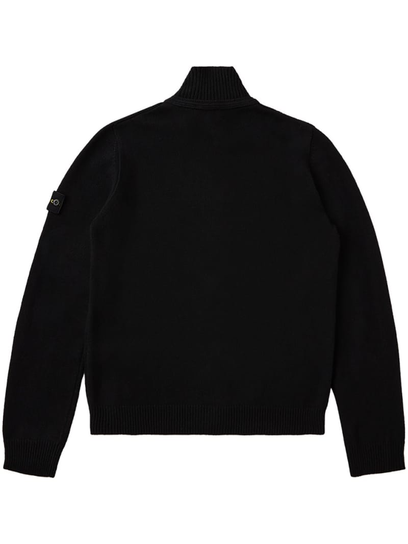 Stone Island Junior: Wool blend knit cardigan
