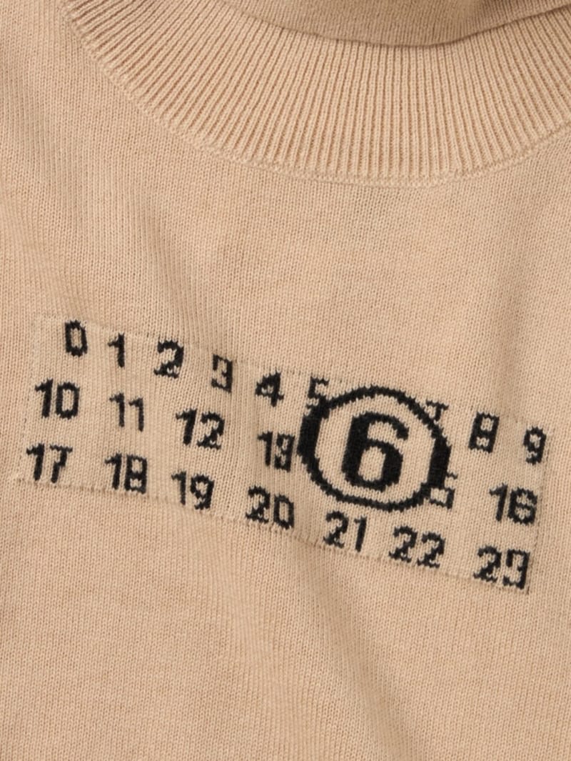 MM6 Maison Margiela: Wool blend knit sweater