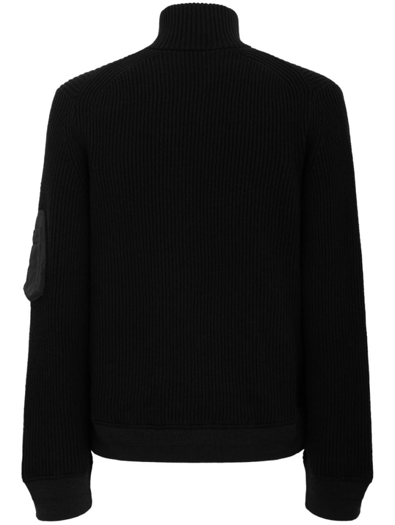 Sacai: Wool Knit Blouson