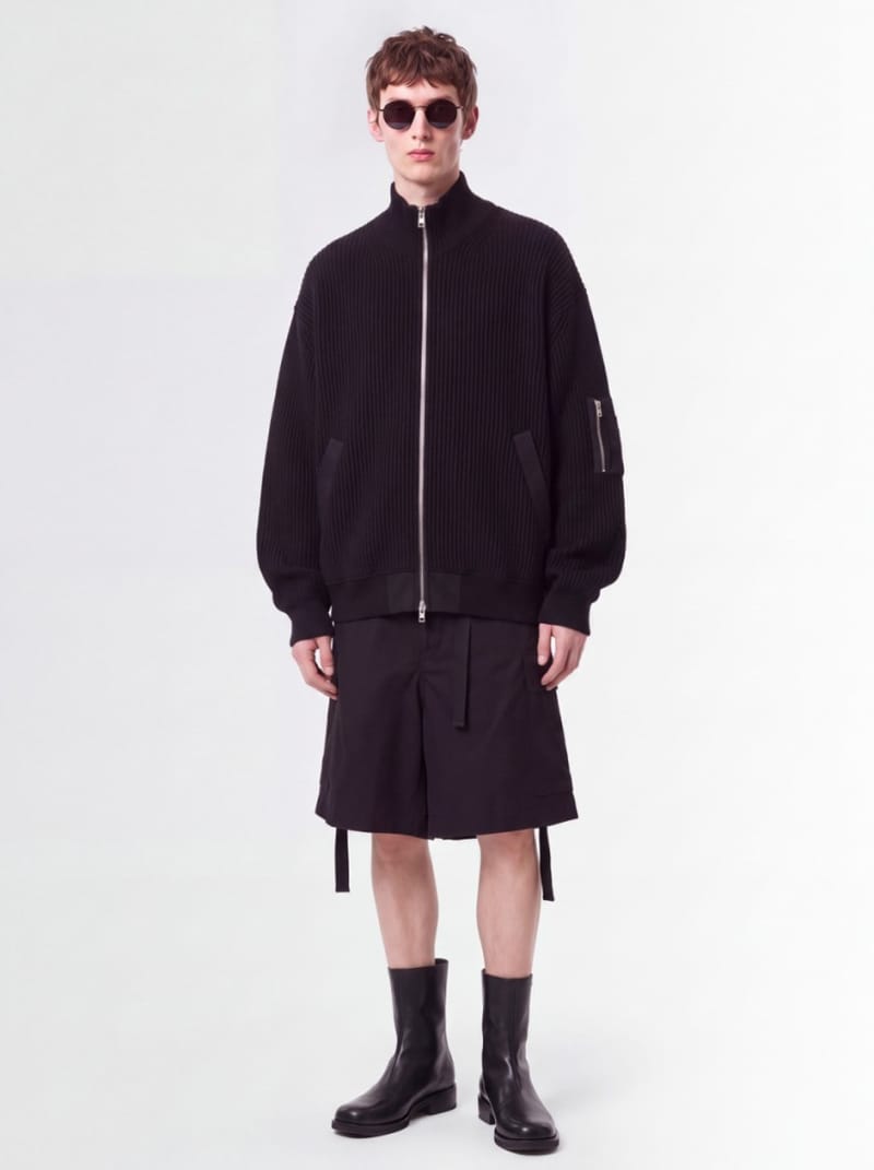 Sacai - Wool Knit Blouson