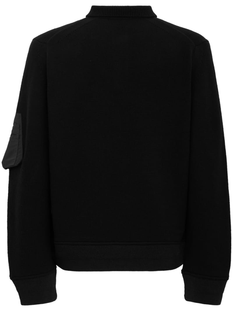 Sacai - Wool Knit Polo Shirt