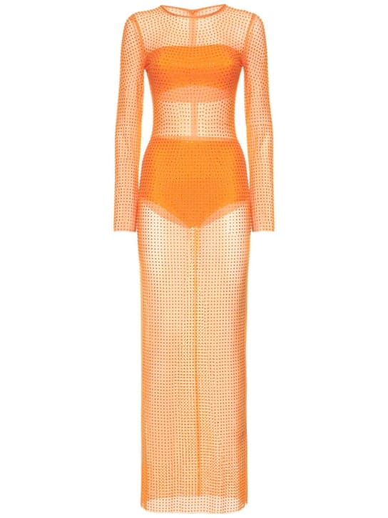 Maxi dress with crystals