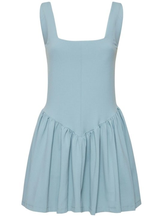 Vestido plisado de techno stretch