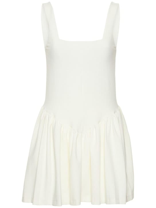 Vestido plisado de techno stretch