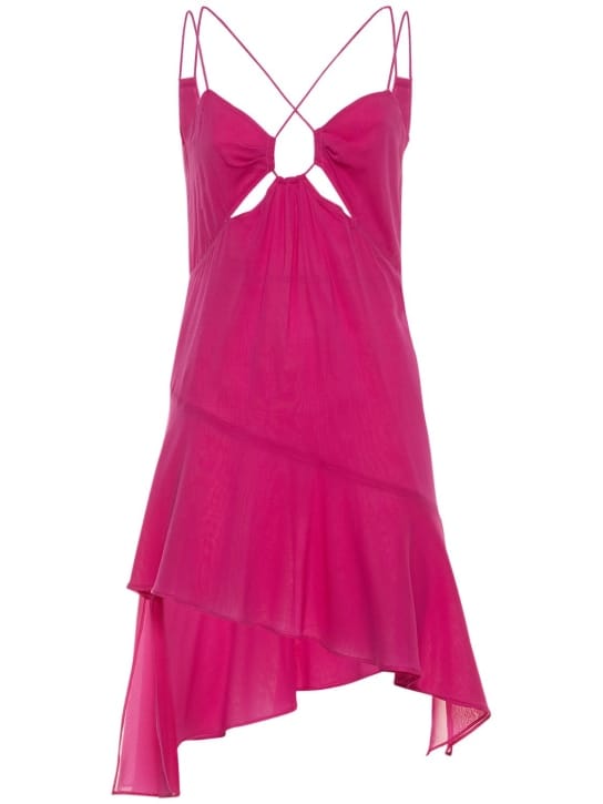 Vestido de seda georgette