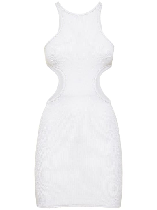 Miniabito stretch con cut-out