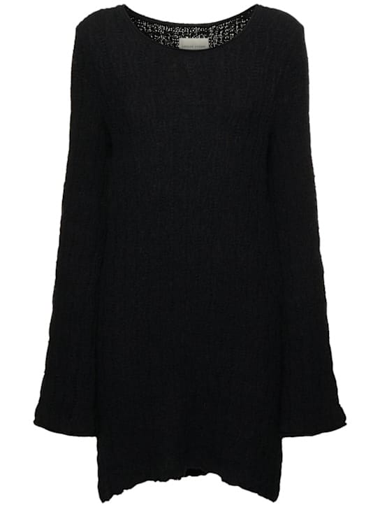 Abito corto in maglia di cotone