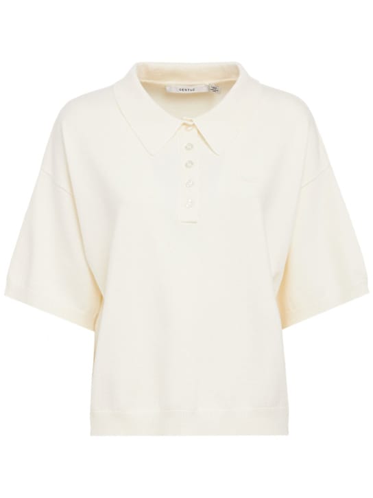 短袖领口 polo 衫