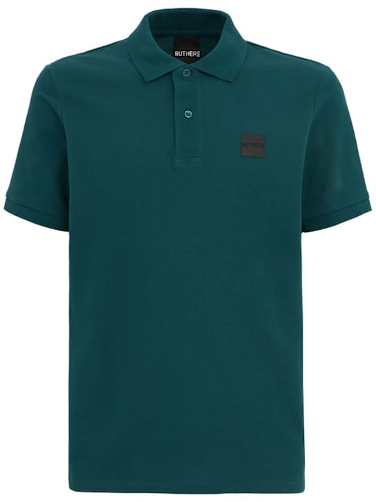 修身条纹领 polo 衫