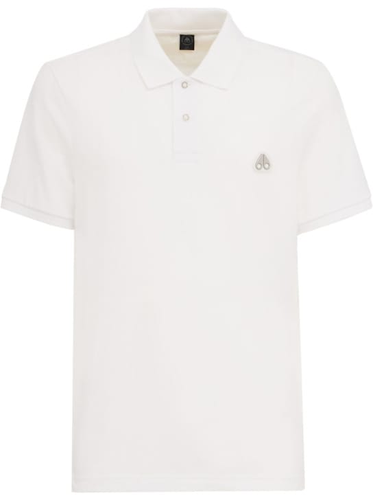 带有罗纹领的短袖 Polo 衫
