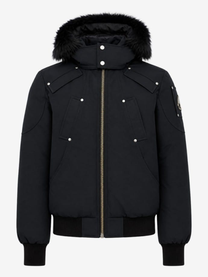 Ballistic cotton down bomber w/ fur trim