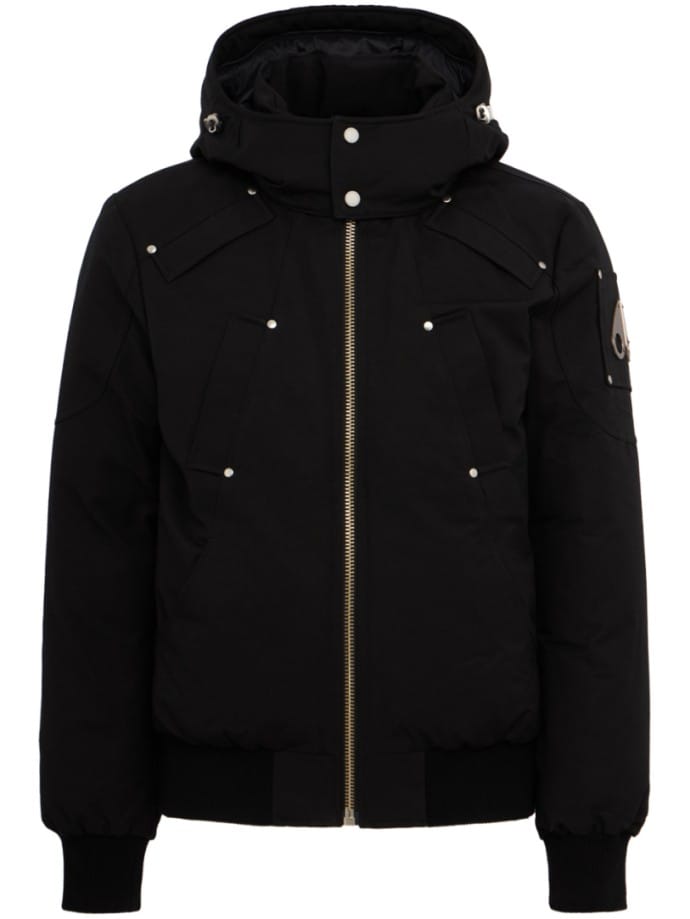 Hooded padded bomber jacket