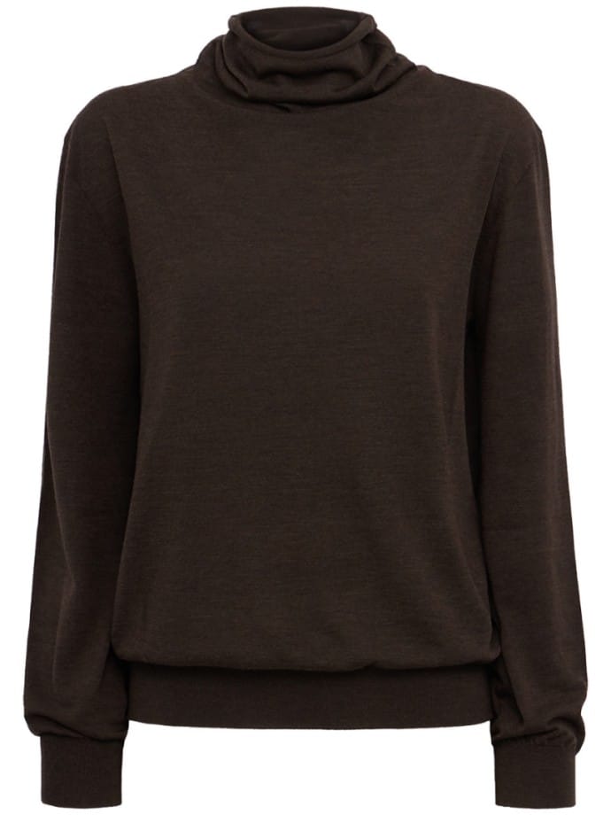 Khaite - suéter de cuello alto de lana merino Annette