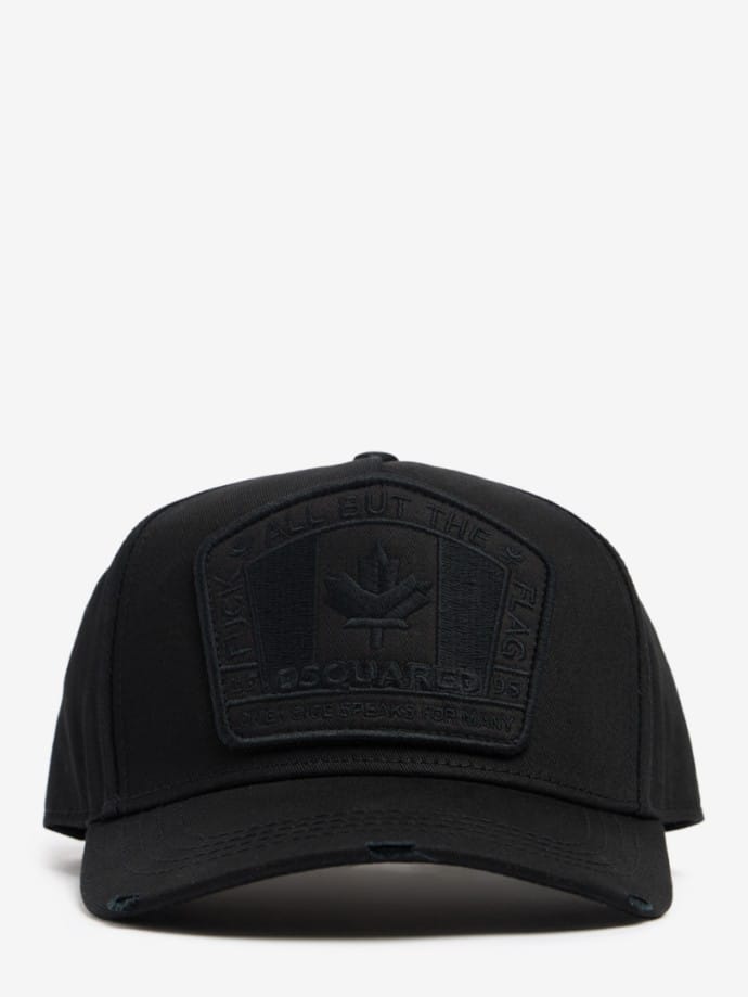 Flag patch cotton canvas baseball hat
