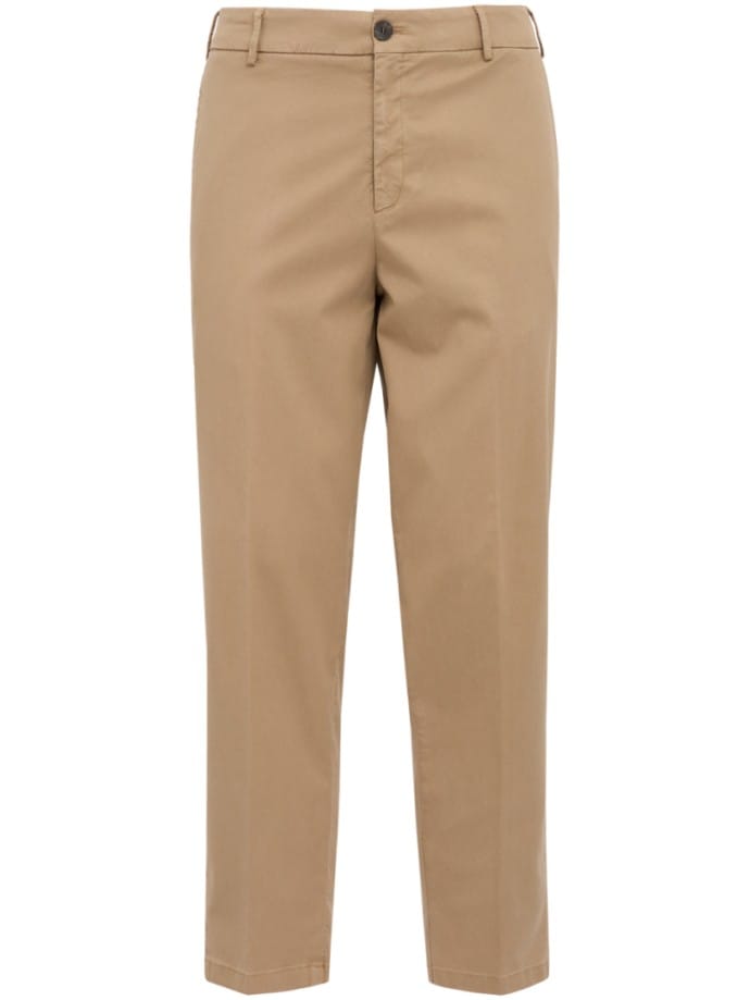 Flat front tapered fit