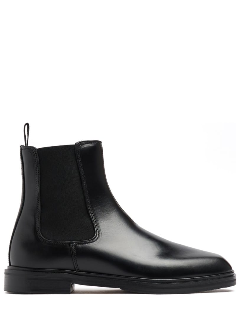 Sign Language For Return Square-toe Leather Chelsea Boots Black - Vinny's - Men | Luisaviaroma