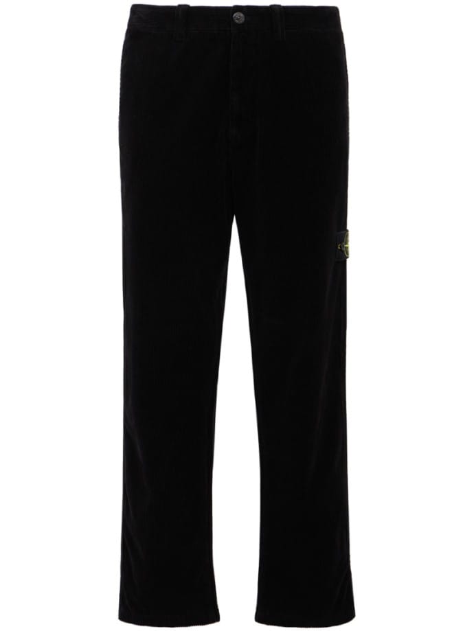 Logo cotton slim pants