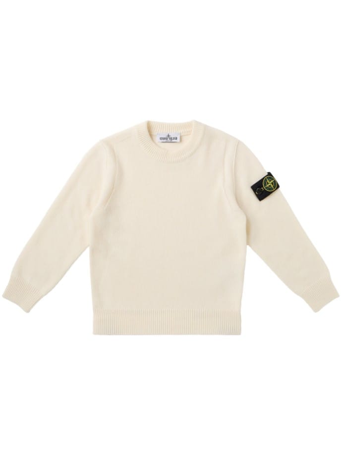 Maglione girocollo con badge