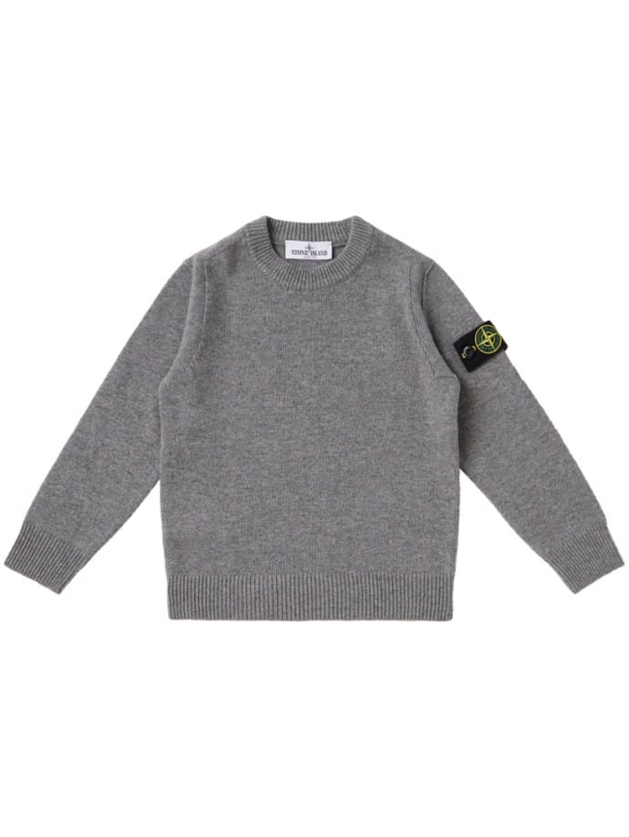 Maglione girocollo con badge