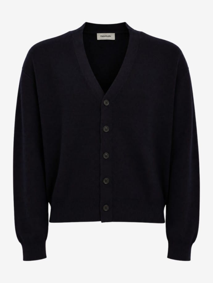 Merino wool knit cardigan