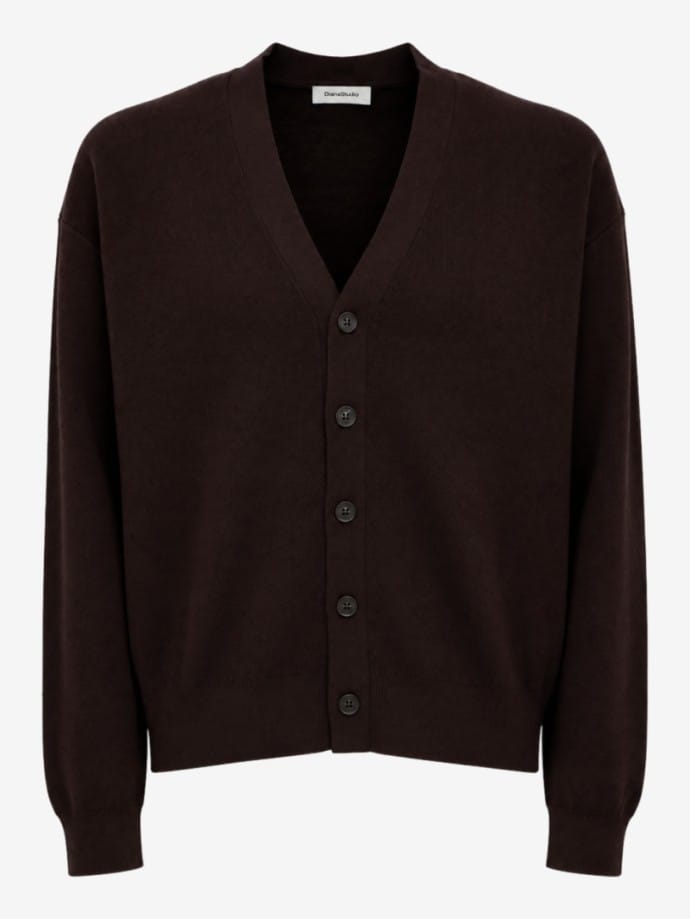 Merino wool knit cardigan