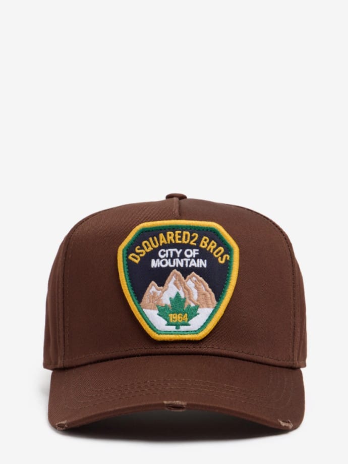 Patch canvas baseball hat