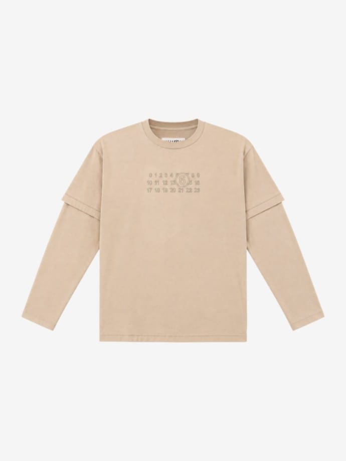 Printed cotton crewneck t-shirt