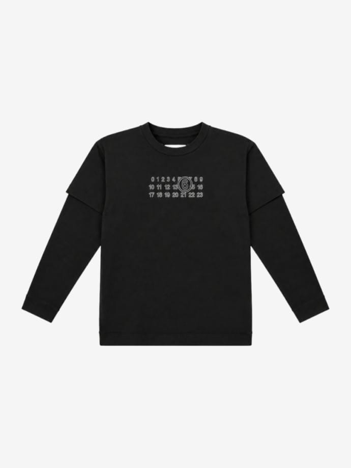 Printed cotton crewneck t-shirt