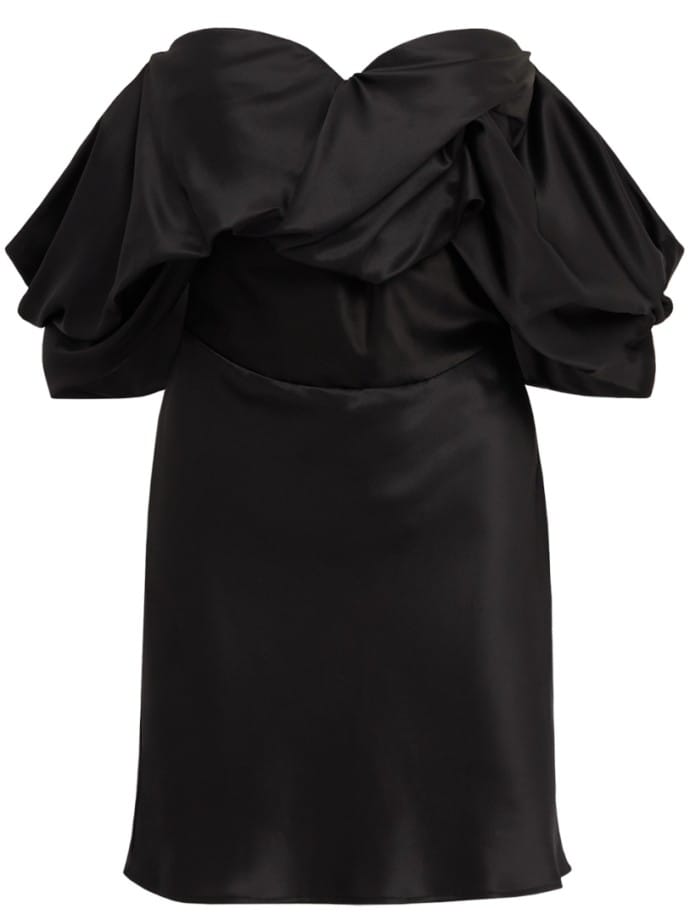 Seidenkurzes Kleid