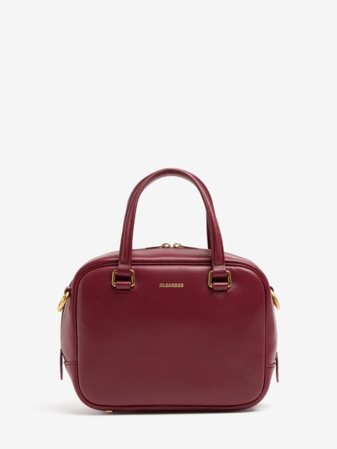 Small Vision leather top handle bag