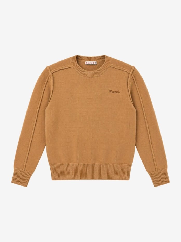 Viscose blend knit sweater